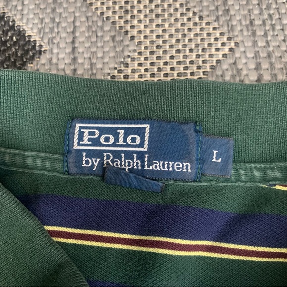 Polo by Ralph Striped Green Polo Shirt - Picture 3 of 3